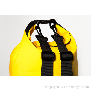 30L outdoor waterproof storage swim bag with dual shoulder strap